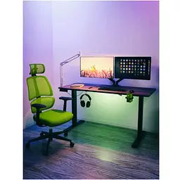 Стіл Mealux PowerDesk Lite XL Walnut (EVO-202 Lite Walnut/B) - мініатюра 4