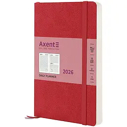 Щоденник Axent 2026 Partner Soft Skin 145х210 мм червоний (8810-26-06-A)