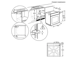 Духовка електрична Electrolux LOC8H39WZ - мініатюра 3