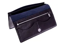 Портмоне Сinturino, синій GRANDE PELLE 19.5х10х2.5 см acs0032242 - мініатюра 3
