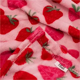 Плед Ardesto Valentine's Flannel 160х200 см полунички, рожевий (ART0145PB) - мініатюра 3