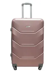 Валіза велика L ABS-пластик Milano bag 147M 76×51×31см 115л Рожеве золото