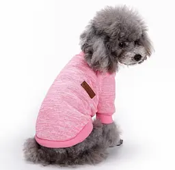 Кофта для собак та котів EcoToys Pink S ряба рожева A: 25 см B: 34 см C: 20 см 7130 - мініатюра 5