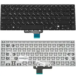 Клавіатура для ноутбука ASUS (X510 series) rus, black, без фрейма (оригінал) - мініатюра 2