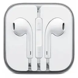 Навушники Foxconn earpods для iPhone провідні 3.5 мм білі md827 - мініатюра 2