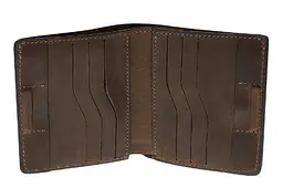 Портмоне Lettera з монетницею, коричневий. GRANDE PELLE 10х10х2.5 см acs0032120 - мініатюра 5