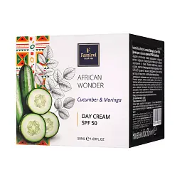 Денний крем Famirel African Wonder Cucumber & Moringa Детокс та зволоження SPF 50, 50 мл