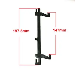 Засувка (ригель, гачок, замок) Sharp R332 (W) - мініатюра 5