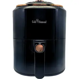 Аерофритюрниця безмасляна Gold Diamond TK 09906 8л 3400 Вт Чорна
