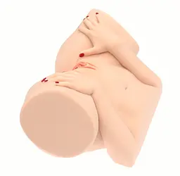 Мастурбатор-півторс Naked Factory BARBIE, вагіна + анус, 2 канали, дуже реалістичний, наскрізний - мініатюра 2
