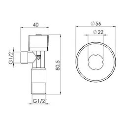 Кран приладовий кульовий SD Forte 1/2" SF340W1515 - мініатюра 3