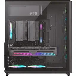 Корпус GameMax F46 Tempered Glass BTF без БП Black (F46 BK) - мініатюра 8
