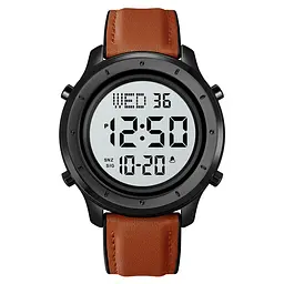 Skmei 1864LBNWT Brown-White Leather