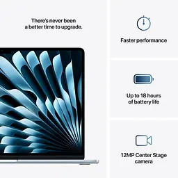 Ноутбук Apple 15 MacBook Air 15 M4 A3241 Sky Blue 2880x1864, M4, 16 ГБ, 512 ГБ M4 Graphics, macOS Sequoia (MC7C4UA/A) - мініатюра 4