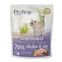 Сухий корм Profine Sterilised для стерилізованих кішок, з куркою та рисом, 300 г