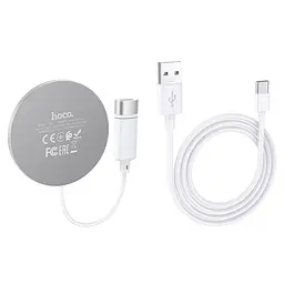 Бездротовий зарядний пристрій Hoco MagSafe 15W Charger CW31 Silver [752949] [96741] - мініатюра 3
