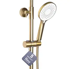 Душова система Rea Avalon brushed gold з виливом REA-P2400, Золотий - мініатюра 4