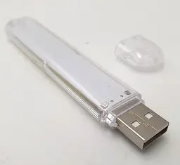 USB підсвічування COB у вигляді флешки брелока для ноутбука повербанка LED лампа світильник 10х2см UKC 0509 - мініатюра 4