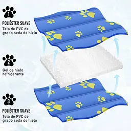 Охолоджуючий килимок для собак та кішок GEL Material Summer Pet Cooling Mat Ukrainian paws 45х60 см - мініатюра 4