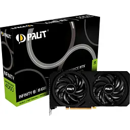 Відеокарта Palit GeForce RTX 4060 Infinity 2 8 GB [NE64060019P1-1070L] UA [129315]