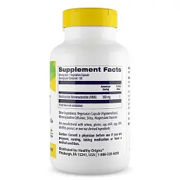 Нікотинамід мононуклеотид Healthy Origins Nicotinamide Mononucleotide 300 мг 120 капсул - мініатюра 2