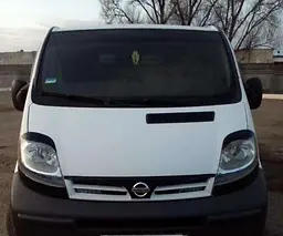 Вії фар Fly для Opel Vivaro / Traffic 01-06 Чорні 2 шт