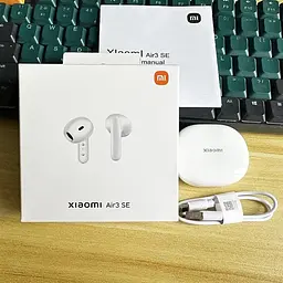 Навушники TWS - бездротові в кейсі Xiaomi Mi Air 3 SE білі - мініатюра 6