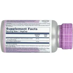 Екстракт квіток гібіскуса Solaray Hibiscus Flower Extract 250 мг 60 веганських капсул - мініатюра 3