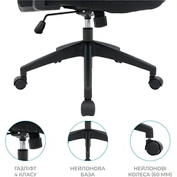 Офісне крісло OfficePro Balance OC550-B-B-B Black [148644] - мініатюра 14
