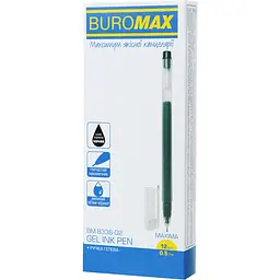 Ручка гелева Buromax Maxima чорні чорнила 0.5 мм упаковка 12 шт. (BM.8336-02) - мініатюра 2