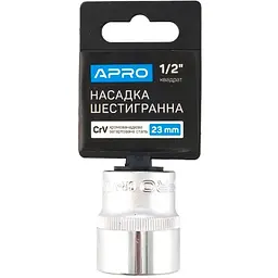 Головка торцева шестигранна APRO 23 мм x 1/2"