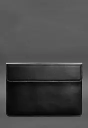 Шкіряний чохол-конверт BlankNote на магнітах для MacBook 14 Чорний - мініатюра 2