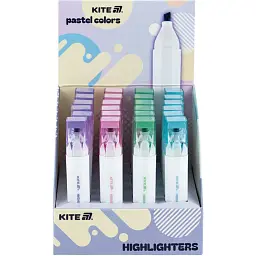 Маркер Highlighter Kite Creative Pastel Colors паковка 24 шт. (K24-1145) - мініатюра 4