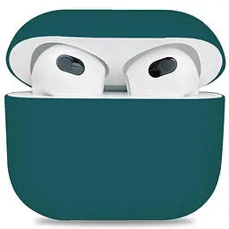 Силіконовий чохол для навушників Apple AirPods 3, Ultrathin Silicone Case, зелений, захисний чохол, ультратонкий і легкий, захист від подряпин і пилу, м"який силікон, ArmorStandart (ARM60303)