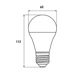 Лампа Euroelectric Led A60 12W SENSOR E27 4000K з датчиком руху (LED-A60-12274(ST)) - мініатюра 3