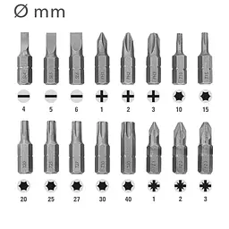 Набір біт і свердел Trotec 49 pieces Hexagon Shank Drill and Bit Set (6200001160) - мініатюра 13