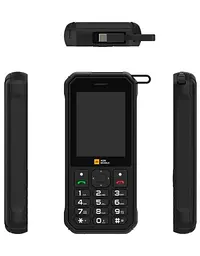 Кнопковий телефон AGM M11 4G Black (Клавіатура з кирилицею) - мініатюра 3