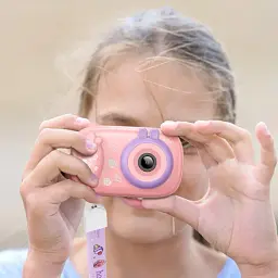 Дитяча цифрова фотокамера Hoco DV205 з підтримкою карти пам'яті 32MP Рожевий - мініатюра 5