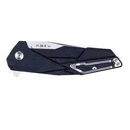 Ніж складаний туристичний Ruike P138-B, (9 см) 14C28N / G10 чорний - мініатюра 4