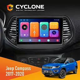 Штатна магнітола Jeep Compass 2017-2020 Cyclone C10-001 2x32 CPL Cyclone (НФ-00008818)