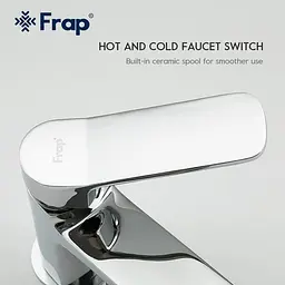 Змішувач для умивальника Frap F1061 хром - мініатюра 3