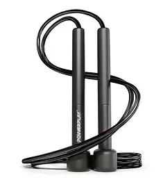 Скакалка PowerPlay 4201 Basic Jump Rope Чорна 2,8 м (PP_4201_Black)