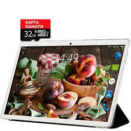 Планшет-телефон Adronix X1001 Silver LTE 2/32GB + Чохол-книжка + Карта пам'яті 32GB - мініатюра 2