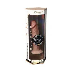 Фалоімітатор Silexd Premium Real Skin Model 2 Size 7.5" 19 см (тілесний) - мініатюра 5