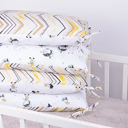 Подушка-борт MirSon Kids Time 18-0003 Pinokio захисна біла 4 шт. - мініатюра 4