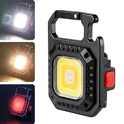 Ліхтарик карабін Keychain Light W5130 магнітний 7 режимів - мініатюра 2