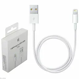 Кабель Apple Lightning Foxconn A75 1 м білий - мініатюра 5
