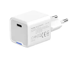 Мережевий зарядний пристрій ColorWay GaN Mini 30 W White (CW-CHS054PD-WT) - мініатюра 2