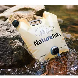 Складаний контейнер для води з поліетилену Naturehike CNK2450CF027, 10 л, жовтий - мініатюра 4