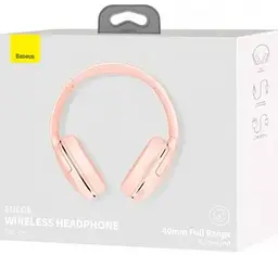 Бездротові навушники Baseus Encok Wireless headphone D02 Pro, BT5.3, AUX, 450mAh, 50h, Pink NGTD010304 - мініатюра 9